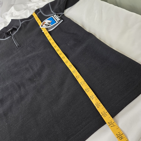Kuhl NWT Team 1/4 zip merino wool Maxwool Schmart Pullover Small black grey - Picture 12 of 17